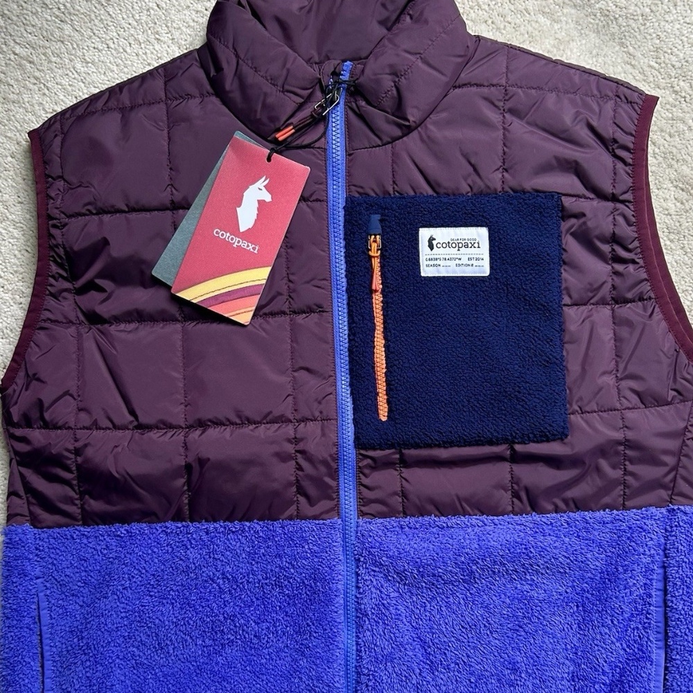 Cotopaxi VEST Pocket Trico Hybrid Unisex Amathyst/WIne NWT SRP $145  Pick Size